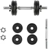 Hantel Set 7kg Kurzhantel Gusseisen Gewichte mit Gewichtsscheiben Home Gym HMS