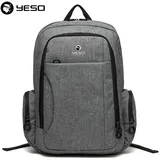 Multifunktions-Rucksack Herren wasserdichter Polyester-Rucksack mit großer Kapazität beiläufige graue Rucksäcke Mochilas Feminina