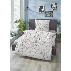 Bettwäsche BIBERNA "Mikael", weiß, B/L: 135cm x 200cm, , Linon, B/L: 80cm x 80cm, Linon, Obermaterial: 100% Baumwolle, Bettwäsche, Linon Qualität aus 100% Baumwolle