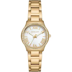 Michael Kors Damenuhr Edelstahl gold, perlmutt Damen 