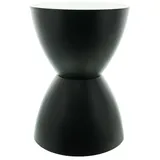 Dekoleidenschaft Hocker Sanduhr Metall 32 x 45 x 32 cm Schwarz