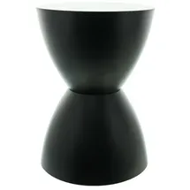 Dekoleidenschaft Hocker Sanduhr Metall 32 x 45 x 32 cm Schwarz