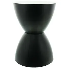 Dekoleidenschaft Hocker Sanduhr Metall 32 x 45 x 32 cm Schwarz