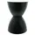 Dekoleidenschaft Hocker Sanduhr Metall 32 x 45 x 32 cm Schwarz