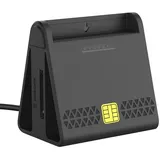 USB-Chipkartenleser für Smart-, SIM- und Speicher-Karten, HBCI-fähig