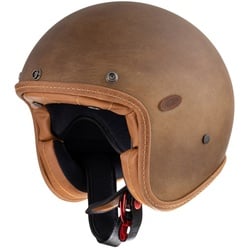 Premier Le Petit Classic B.O.S. Brown Old Style BM Jet Helm, bruin, S Voorman