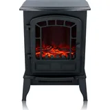 Classic Fire Torino – Dekorativer elektrischer Wandkamin mit 2000 W in Schwarz