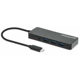 Manhattan 7-Port USB 3.0-Hub Schwarz