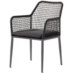 Sieger Malta Dining Sessel Aluminium/Eisengrau - Eisengrau