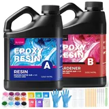 YI Epoxidharz Epoxidharz 64/128OZ Epoxidharz Mit Härter Set,Epoxidharz Set Anfänger
