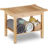 Relaxdays Sitzbank 10020949_0 braun Holz 66,0 cm