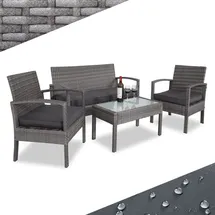CASARIA Balkonset 7-tlg. Grau
