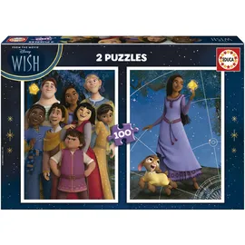 Educa - Puzzleset 100 Teile | Disney Wish. Puzzle 100 Teile für Kinder ab 6 Jahren (19742)