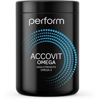 Accovit Omega | Omega-Fischöl | Omega 3 in dreifacher Stärke | Chargengeprüft | 3-Monatsvorrat (90 Kapseln)