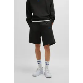 Hugo Sweatshorts aus reiner Baumwolle, Modell 'NASENSIO', Black, S