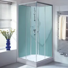 Schulte Korfu II Komplettdusche 89 x 89 cm silber-grün EP19360601502