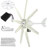 XDLYWUZIQ 3000w Windkraftanlage – Kleine Windmühle Für Privathaushalte, 12v/24v/48v Hybrid-Solar-Windkraftanlage, Magnetschwebe-Generator 12V