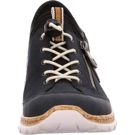 Rieker Damen Sneaker N4263, Frauen Schnürschuhe,Strassenschuhe,Schnuerung,Low-tie,schnürschuhe,schnürer,Sneaker,Halbschuhe,blau (14),41 EU / Gr.: 41