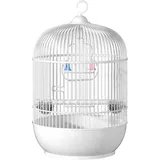 Tragbarer Runder Käfig, Kleine Vogelkäfige Für Sittiche, Reisekäfig Vogeltragekäfig Papageienkäfig Aus Eisen, 23x23x37cm Tragbarer Käfig Für Sittiche Und Kleine Vögel (Color : A)