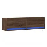 vidaXL TV-Wandschrank mit LED-Beleuchtung Eichen-Optik 140x31x38 cm