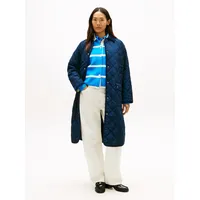 Tommy Hilfiger FLAG Quiltred Padded QUILTED COAT", Damen, Steppmantel mit Logo-Details, Marine, S