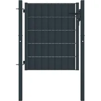 vidaXL Gartentor 100 x 90 cm Anthrazit/Stahl