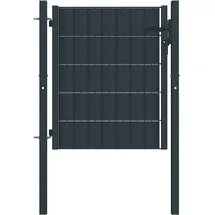 vidaXL Gartentor 100 x 90 cm Anthrazit/Stahl