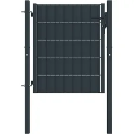 vidaXL Gartentor 100 x 90 cm Anthrazit/Stahl