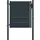 vidaXL Gartentor 100 x 90 cm Anthrazit/Stahl