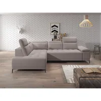 werk2 Ecksofa WERK2 "Focus-L, elektrisch erweiterbare Sitztiefe um ca. 30 cm, L-Form", beige, B:204cm H:82cm T:278cm, 92% Polyester, 8% Nylon, Sofas, Ecksofa, Komfort nach Maß: Ausziehbare Sitztiefe, verstellbare Kopfteile & Füße