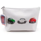 Puckator FIAT 500 Vanity Kulturbeutel, groß, PVC, Mehrfarbig, Vanity, Mehrfarbig, Kosmetikkoffer