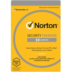 Symantec Norton Security Premium 3.0, 10 Geräte