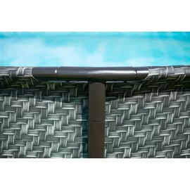 Summer Waves Elite Pool 549 x 132 cm Rattanoptik grau