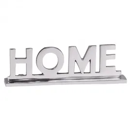 KADIMA DESIGN Deko | Aluminium Deko-Skulptur, modernes Design, Unikat in Silber. Schriftzug aus 22 cm Silberdeko für Tisch und Regal