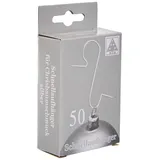 Riffelmacher & Weinberger Riffelmacher 14326 - Kugel-Aufhänger in Box, 50 Stück, Silber, aus Metall, Baumkugel-Hänger, Weihnachtsbaum, Dekoration, Anhänger, Weihnachten