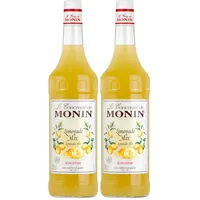 Monin Sirup Konzentrat Lemonade Mix (1 x 1,0l) - für erfrischende Cocktails und Mocktails mit Zitrusnote - Limonaden Sirup ohne künstliche Farbstoffe (Packung mit 2)