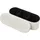 Vevor Sitzhocker oval mit Stauraum 11 x 38 x 38 cm Beige