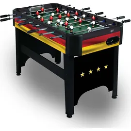 CARROMCO Kickertisch Deutschland-XT Fußballtisch Kicker Limitierte EM-Edition 4x Kickerbälle - Schwarz/Rot/Gold