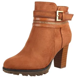 Elara Damen Stiefelette Ankle Boots Chunkyrayan 2018 C292-1-Camel-42