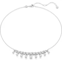 Swarovski Idyllia Halskette Schneeflocke Weiß / Edelstahl, Kristall, Silber