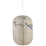 Starnearby 10Zoll Japanische Laterne Solar Lampions Außen Wetterfest Lampions Solar Outdoor Solarlampions für Außen Hängend Laterne für Gärten Höfen Balkon Terrasse Fest Deko (F)