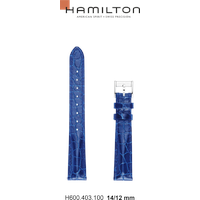 Hamilton Leder Rail Road Band-set Leder-blau-14/12-easyclick H690.403.100 - blau