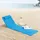 [en.casa] Strandmatten-Set 160 x 42 cm Blau