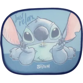 tataway Paar Lilo & Stitch Disney Lilo & Stitch Seitenmarkisen 44x35 cm — Sonnenschutz für Kinder mit Stitch-Grafiken auf fliederfarbenem Hintergrund