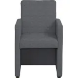 Cocktailsessel HOME AFFAIRE "Bologna", grau (dunkelgrau (fantasy 8201)), B:60cm H:90cm T:59cm, Luxus-Microfaser;Kunstleder;Microfaser, Sessel, Cocktailsessel, in verschiedenen Farben und Materialien erhältlich