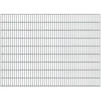 Fa-bausysteme Doppelstabmattenzaun 250 cm x 183 cm Zink