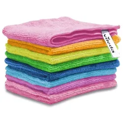 Vileda Mikrofasertücher Colors, Allzwecktücher Multipack aus Mikrofasern, 30 x 30 cm, mehrfarbig, 8er Pack, VIMICMULTI8