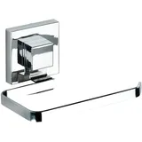 Wenko Vacuum-Loc Toilettenpapierhalter Quadro, Halterung für Toilettenpapier, Befestigen ohne Bohren, Rostfreier Edelstahl, 14 x 6 x 11 cm, Glänzend