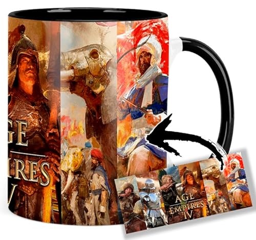 Age Of Empires Iv Tasse Innen & Henkel Schwarz Keramikbecher Mug