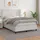 vidaXL Boxspringbett mit Matratze Weiß 140x200 cm Kunstleder